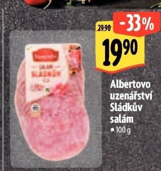 Sládkův salám Albertovo uzenářství