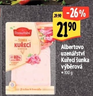 Šunka kuřecí výběrová Albertovo uzenářství