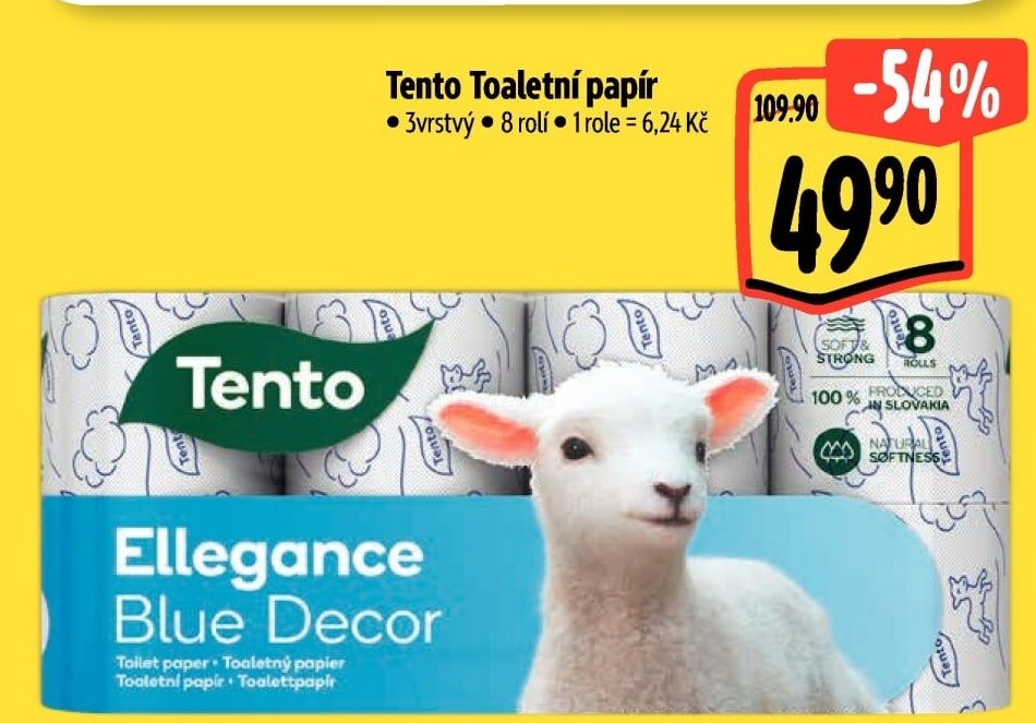 Toaletní papír 3vrstvý Tento