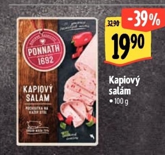 Kapiový salám Ponnath