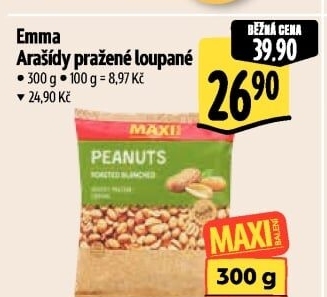 Pražené arašídy Emma