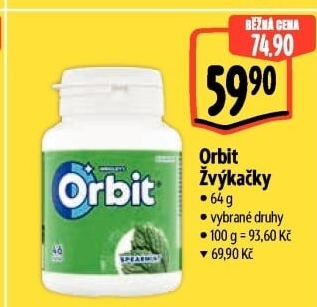 Žvýkačky Orbit