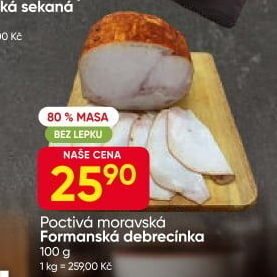 Formanská debrecínka Poctivá Moravská