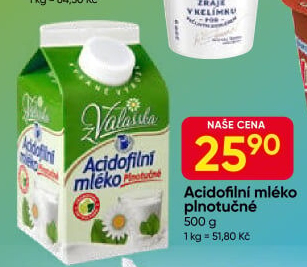 Mléko acidofilní Mlékárna Valašské Meziříčí