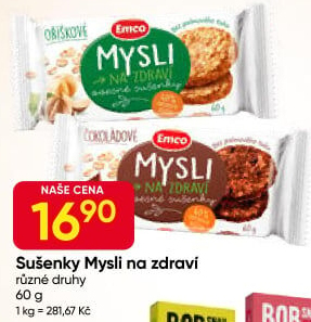 Ovesné sušenky Mysli na zdraví Emco