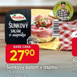 Šunkový salám v aspiku Hruška