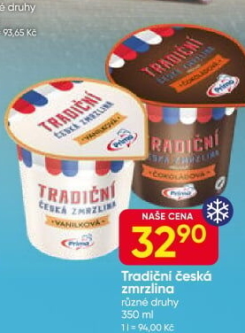 Zmrzlina česká tradiční Prima
