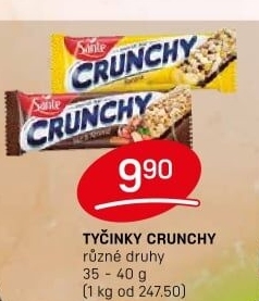 Müsli tyčinka Crunchy Sante