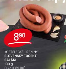 Salám slovenský točený Kostelecké uzeniny