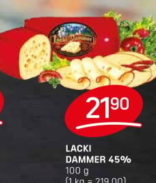 Sýr 45% Lacki Dammer