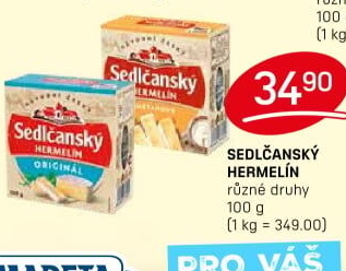 Sýr Hermelín Sedlčanský