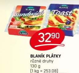 Sýr tavený toast Blaník