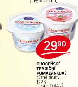 Tradiční pomazánkové Choceňské