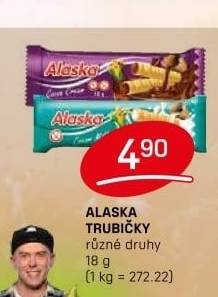 Trubičky bez lepku Alaska