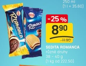 Oplatky Romanca Sedita
