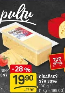 Sýr Císářský 30% Madeta