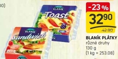Sýr tavený toast Blaník