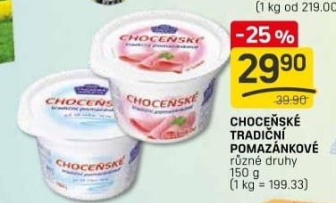 Tradiční pomazánkové Choceňské