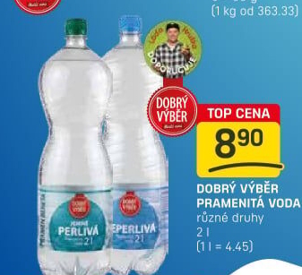 Voda přírodní Dobrý Výběr