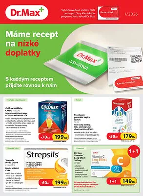 akční leták Dr. Max 1.1.2026-31.1.2026