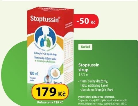 Sirup proti kašli Stoptussin