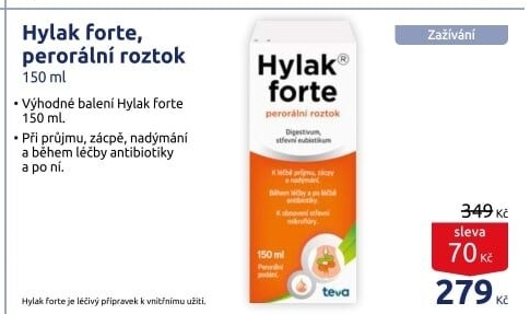 Kapky k obnovení střevní mikroflóry Hylak forte Ratiopharm