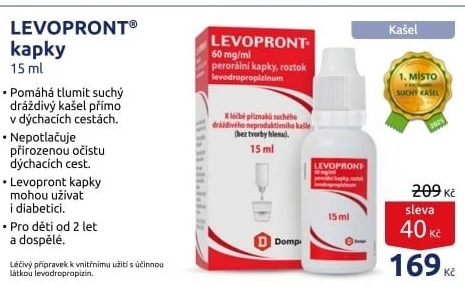 Kapky proti kašli Levopront