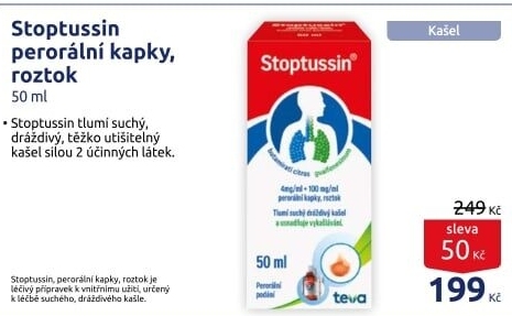 Kapky proti kašli Stoptussin