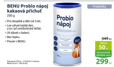 Probio nápoj Benu+