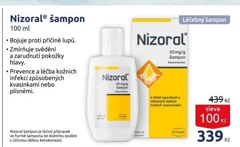 Šampon proti lupům Nizoral Janssen