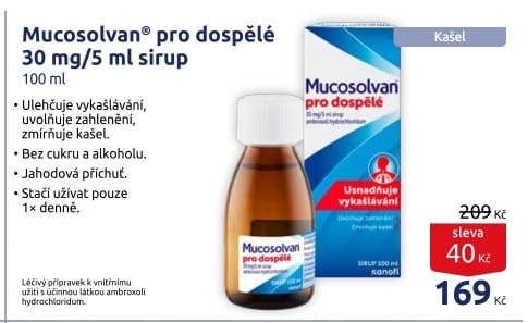 Sirup proti kašli Mucosolvan