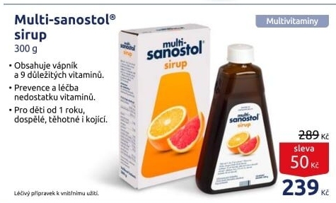 Sirup vitamínový Multi-Sanostol