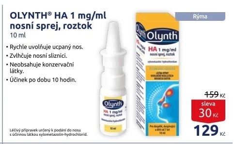 Sprej nosní HA 0,1% Olynth
