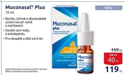 Sprej nosní Muconasal Plus