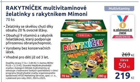 Vitamíny pro děti Rakytníček Terezia