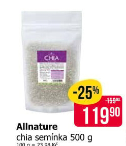 Chia semínka Allnature