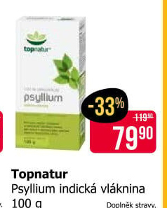 Doplněk stravy na podporu funkce střev Psyllium Topnatur