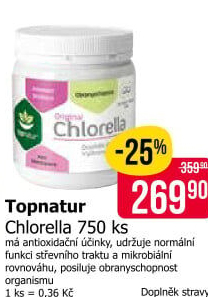 Doplněk stravy tablety Chlorella Topnatur