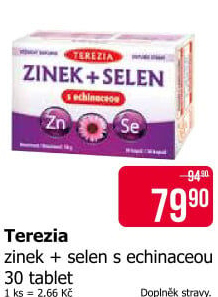 Doplněk stravy Zinek + Selen s echinaceou Terezia
