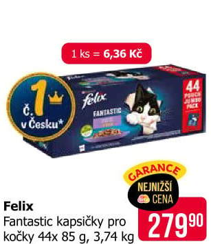 Kapsičky pro kočky Fantastic Felix Purina