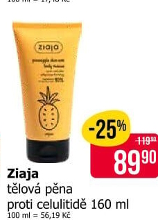 Pěna tělová proti celulitidě Ziaja