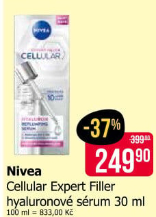 Pleťové vyplňující sérum Hyaluron Cellular Expert Filler Nivea