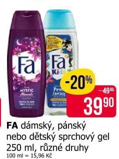 Sprchový gel Fa