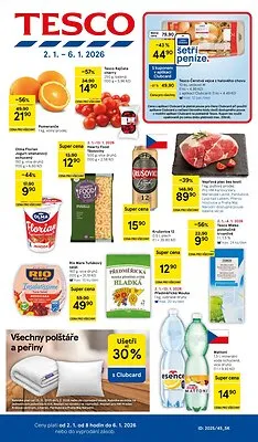 akční leták Tesco 2.1.2026-6.1.2026