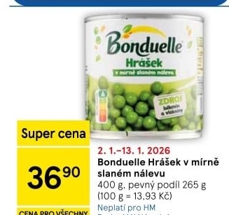 Hrášek Bonduelle