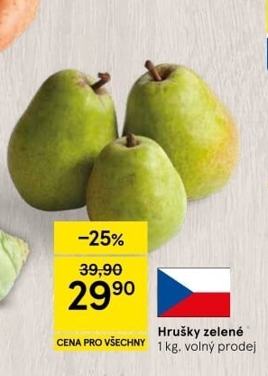 Hrušky zelené