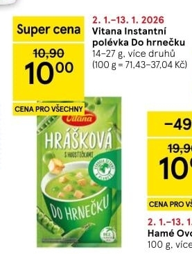 Instantní polévka do hrnečku Vitana