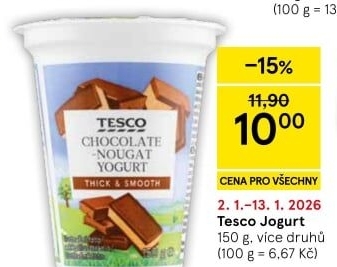 Jogurt ochucený Tesco