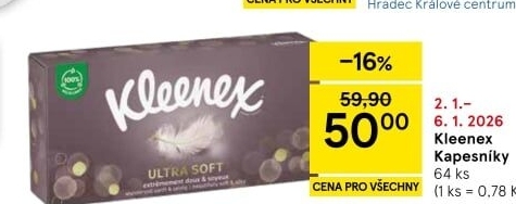 Kapesníčky papírové Kleenex - box
