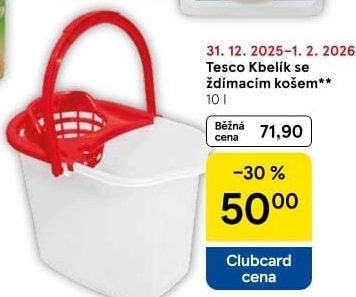 Kbelík se ždímacím košem Tesco